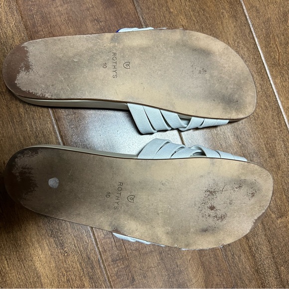 ROTHYS Slide Sandal in Cloud White Women’s Size 10 - Picture 4 of 6